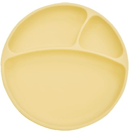 Minikoioi Tanier delený silikónový s prísavkou - Yellow